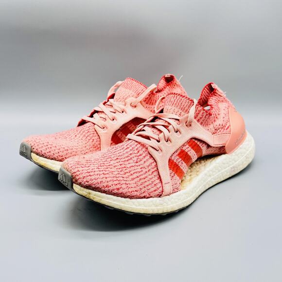 Adidas Shoes Womens 10 Pink Ultra Boost X Primeknit Running Athletic Sneakers - Picture 4 of 12